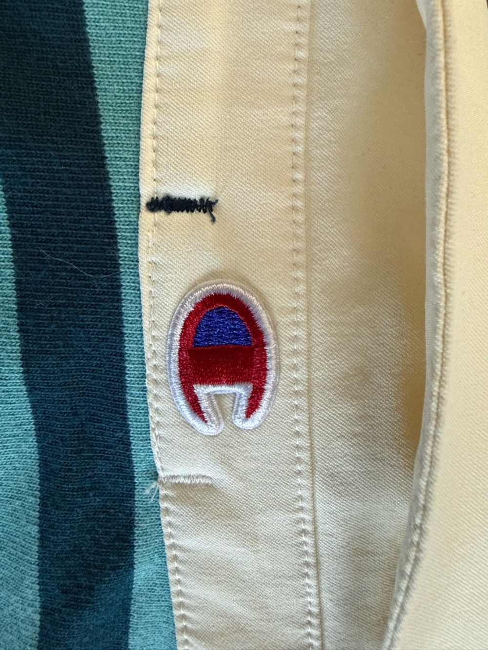 Champion Cropped Rugby Top - Aqua & Teal Stripes - Picture 8 of 8
